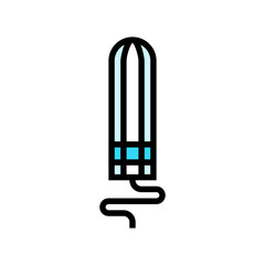 tampons intimate care color icon vector illustration