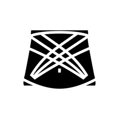 application for lymphatic drainage glyph icon vector illustration