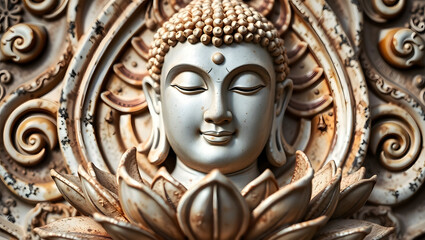 buddha statue, ai generated