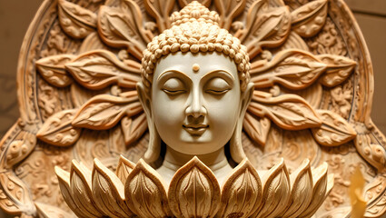 buddha statue, ai generated