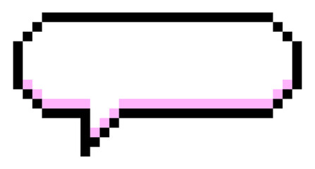 Simple speech bubble pixel art