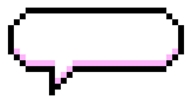 Simple speech bubble pixel art