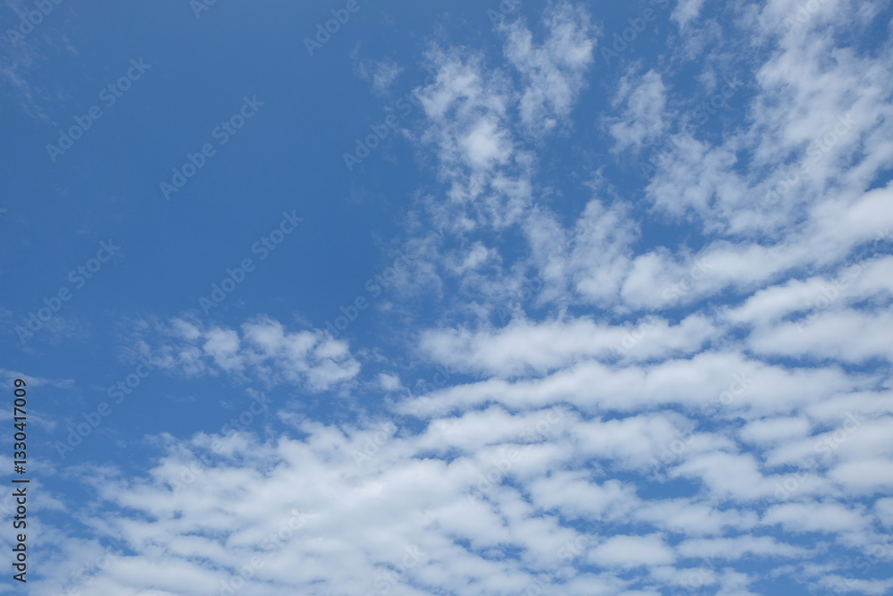 Fototapete pattern and texture background of soft white clouds in the blue sky during the day.climate and weath
