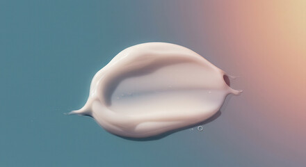 Naklejka premium Soft pastel cream texture on tranquil blue background