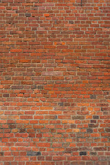 Naklejka premium Detail of a texture of an old brick wall