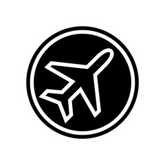 airplane mode tech engagement glyph icon vector illustration