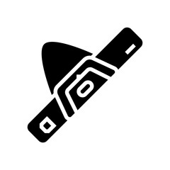 bag snowboard glyph icon vector illustration