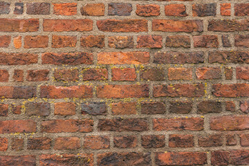 Detail of a texture of an old brick wall