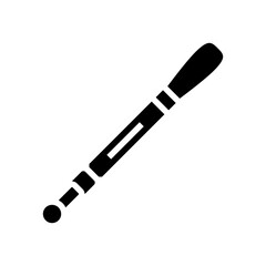 leash snowboard glyph icon vector illustration