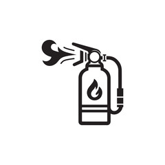 Fire extinguisher with spray