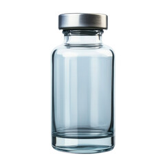 empty medical glass bottle