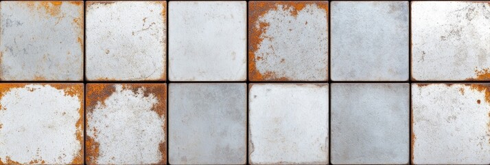 Rustic Metal Tile Wall Texture - High-resolution of a wall clad in rustic metal tiles