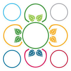 set of green eco icons