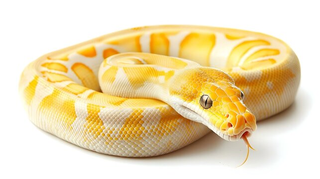 Albino Burmese Python Python molurus bivittatus