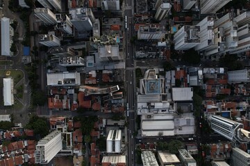 Urban landscape of Sao Paulo showcasing diverse architecture and streets