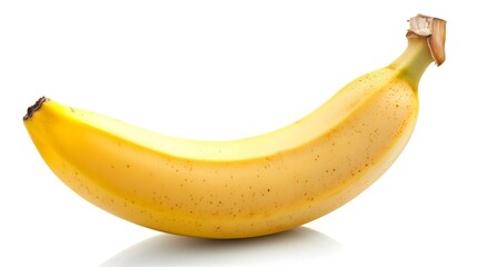 One banana isolated on white background