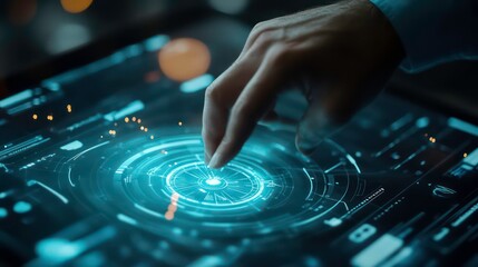 Businessman touching on virtual navigation compass and define marketing direction, analyzing business growth graph on global network, business solution, recovery and development