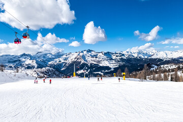 Madonna di Campliglio, ski resort in Dolomites di Brenta, Trentino, Italy
