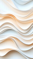 Obraz premium Beige and white curved lines creating a wavy pattern, suitable for backgrounds and abstract designs