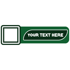 Infographic label chart text box