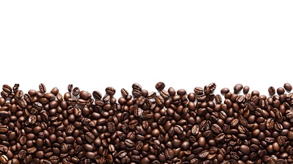 Fototapeta premium cup with roasted coffee beans on a white
