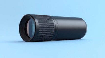 Close-up of a black camera lens