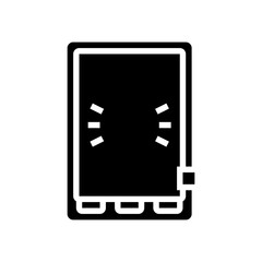 light therapy lamp smart home glyph icon vector illustration