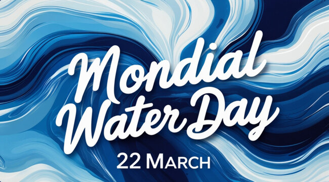 Abstract water background represent Mondial water day 