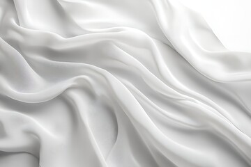Obraz premium Elegant White Fabric Texture Background