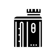 smart pill bottle healthcare innovation glyph icon vector illustration
