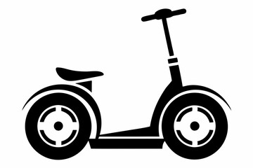 segway line art silhouette vector illustration