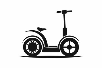 Fototapeta premium segway line art silhouette vector illustration
