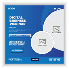 Digital marketing corporate social media and agency banner