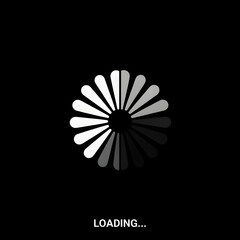 Minimalist Loading Icon Graphic with Text T-Shirt