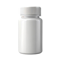 white medicine bottle icon vector 