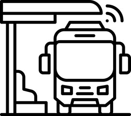 Bus stop icon