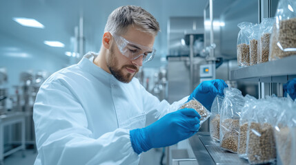 Industrial quality control in modern manufacturing facility