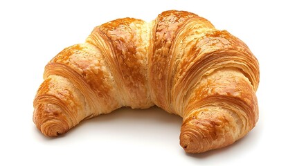Isolated croissant on white background