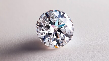 sparkling diamond with brilliant facets reflecting light, showcasing its clarity and brilliance. background enhances its elegance and allure