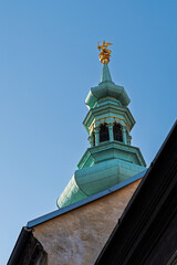 Bratislava, Slovakia, Europe-February 22nd 2025 - Medieval Saint Michael's tower, reconstructed