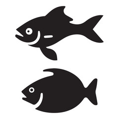 vector illustration of a cartoon fish