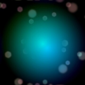 Soft teal bokeh lights with gentle vignette effect rotating slowly across frame. 30-second duration perfect for corporate presentations, overlays, and professional video backgrounds.