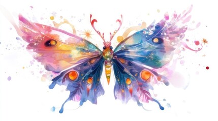 Colorful abstract butterfly design