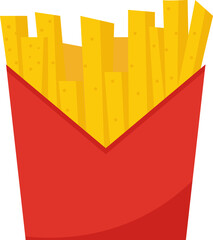 French fries food vector illustration, for culinary design theme elements