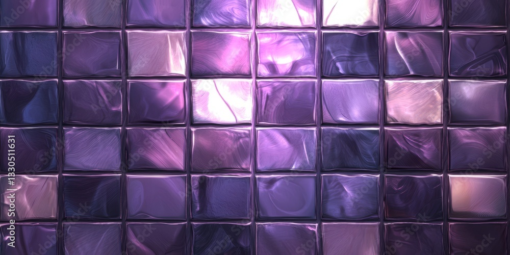 Aufkleber vibrant purple tile layout with abstract design creating a visually striking background