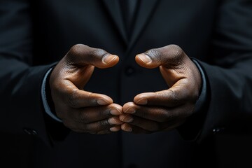 a person's cupped hands outstretched, creating a heart shape.