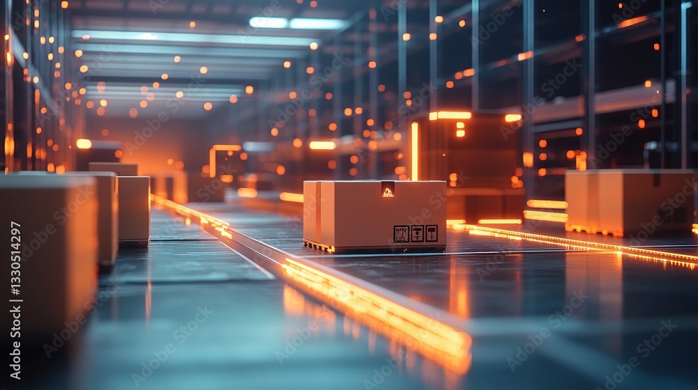 Poster advanced smart warehouse management system with augmented reality