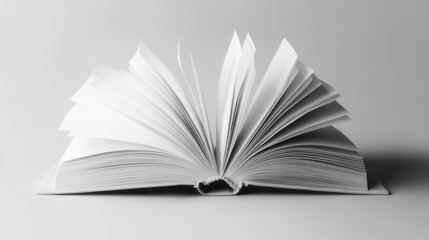 Obraz premium Open book, blank pages, ready to read