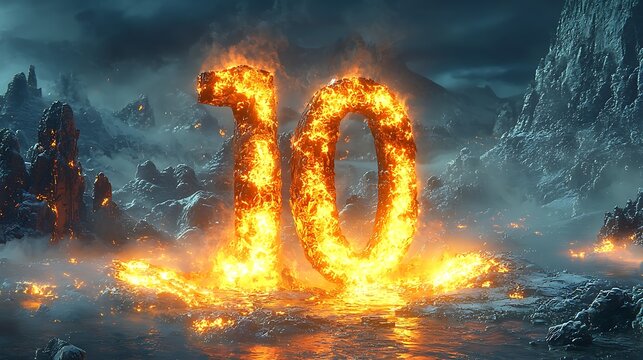 Fiery Ten Countdown, Volcanic Landscape