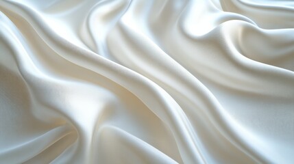 Obraz premium 3D abstract smooth cloth, with fluid movement, soft creases, and luminous lighting effects 